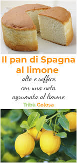 Il Pan Di Spagna Al Limone Alto E Soffice Con Una Nota Agrumata Al Limone Ricette Idee Alimentari Cibi E Bevande