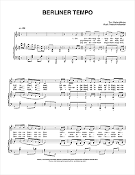 Friedrich Hollaender Berliner Tempo Sheet Music Pdf Notes Chords Traditional Score Piano Vocal Download Printable Sku 110967