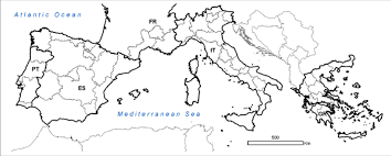 Spain vs poland — 5am aest. Mediterranean Europe Eumed Portugal Pt Spain Es South Download Scientific Diagram