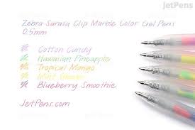 Zebra Sarasa Clip Marble Color Gel Pen 0 5 Mm 5 Color Set Zebra Jj75 5c Mb Gel Pens Jet Pens Zebra Sarasa