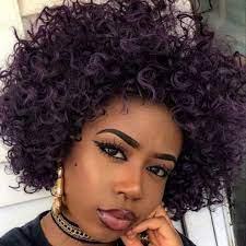 Pin By Isabella On Natural Hairstyles Natural Hair Styles Hair Styles Purple Hair