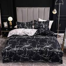Boqingzhu Bettwasche 135x200cm Marmor Optik Schwarz Weiss Modern Bettwasche Set Microfaser Einzelbett Wendebettwasch In 2020 Bettwasche Modern Bettwasche Bettwasche Set