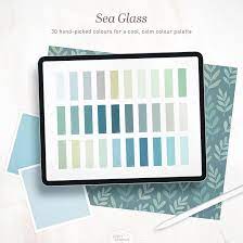 Sea Glass Digital Colour Palette