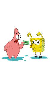 Spongebob And Patrick With Dollar Sticker Spongebob Cartoon Spongebob Wallpaper Spongebob