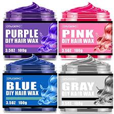 Because of its opacity, it typically shows up on every. Buy 4 Color Temporary Hair Color Wax Natural Hair Color Wax Wash Out Hair Color Hair Colorants Grey Pink Blue Purple Fun And Effective Modeling Fashion Diy Hair Online In Indonesia B08y8l65zj