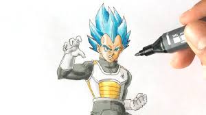 How To Draw Vegeta Ãã¸ã¼ã¿ Ssgss Dragonball Fukkatsu No F Drawing Tutorial Youtube