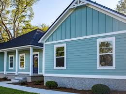 Modern metal siding on a house standing seam metal wall panels. Vinyl Siding Types 1 800 Hansons Siding Experts