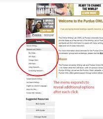 This resource, revised according to the 5th edition of the apa manual, offers examples for the general format of apa. Navigating The New Owl Site Purdue Writing Lab