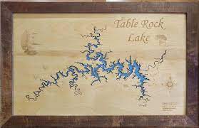 Table Rock Lake Art Table Rock Lake Table Rock Lake Map Map Table Rock Lake Home Decor Patterer Garden Poster