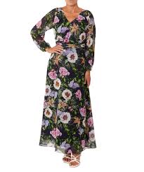 The enchanted florist proudly serves palm bay and the surrounding areas. Ava Floral Multicolour Georgette Floor Length Gown