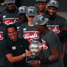 Won the eastern conference finals on the hornets and the mascot hugo joined the trophy presentation. Bam Adebayo Heat Beat Celtics In Game 6 To Reach Nba Finals Sports Illustrated
