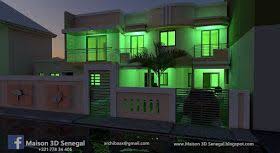 Maison 3d Dakar Senegal Projet R 1 Facade 3d Moderne Maison 3d Maison Architecte Moderne Maison