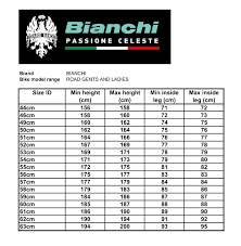 Maybe you would like to learn more about one of these? Bianchi Road Bike Size Chart Buy Clothes Shoes Online
