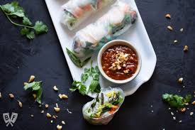 Place a rack in a baking dish and brush with vegetable oil. Vietnamese Fresh Spring Rolls With Shrimp Peanut Sauce