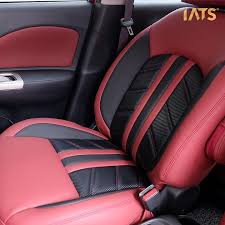 Black And White Car Seat Covers Red And Black Interior White Stitching Grey Seats And Door Panels Custom Leather Seat Covers Car Seats Car Seat Upholstery