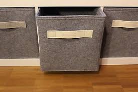 Filz Box Regalkorb Schrankkorb Korb Kiste Ordner Edel Leder Passend Ikea Expedit