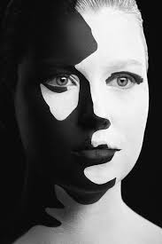 Black And White Photos Of Faces In Shadows Shadow By Alexander Khokhlov Via 500px Black White Face White Face Paint Black White Makeup