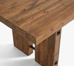 Stratford salvaged wood dining table. North Reclaimed Wood Extending Dining Table Pottery Barn