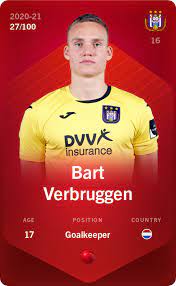 Check this player last stats: Bart Verbruggen 2020 21 Rare 27 100 Sorare Opensea