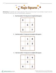 Primarygames is the fun place to learn and play! Magic Squares Worksheet Education Com