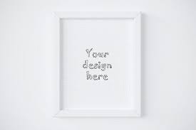 Single White Frame Mockup 8x10 Frame Mockups Free Psd Mockups Templates Mockup Free Psd