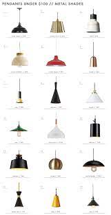 Emily Henderson Lighting Pendants Under 100 Metal Shades Modern Recessed Lighting Dining Lighting Affordable Pendants