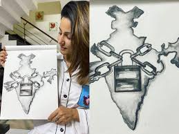 The aim of this app is to teach kids how to draw things like animals, trees, houses. Lockdown Effect Hina Khan Describes The Current Situation Of India Through Her Sketch Times Of India