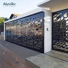 New Design Latest Garden Decorative Aluminum Perforated Screen Price China Perforated Screen Garden Screen Made Front Gate Design Metal Screen Gate Design