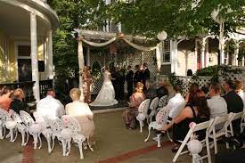 A Wedding Ceremony With 75 Guests In Progress In The Stanley House Gazebo Stanley House Guest House House