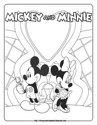 Mickey Clubhouse Coloring Page Novocom Top