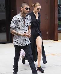 Gigihadid Wearing L Agence Silk Cameron Dress Gigi Hadid And Zayn Gigi Hadid And Zayn Malik Zayn Malik Style