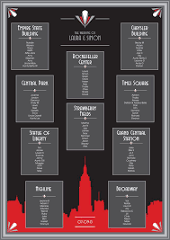 Art Deco New York Art Deco Wedding Wedding Deco Wedding Table Plan