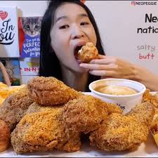 Eating Texas Chicken (aka Church's Chicken) "Salted Egg" fried chicken!, Do  you like Texas Chicken? :D