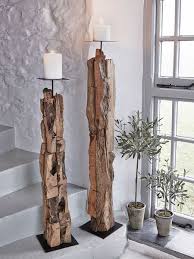 20 Diy Driftwood Projects Make Amazing Creative Decorative Pieces Floor Candle Holders Driftwood Candle Holders Floor Candle