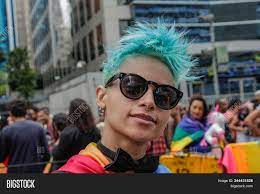 Another big news maker regarding the blues, at least on the surface, comes from a man named ralph amagran, using the pseudonym alex collier. Girl Blue Hair Rainbow Image Photo Free Trial Bigstock