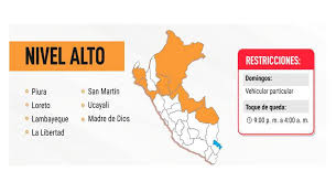Amazonas, ayacucho, huancavelica, san martín, loreto y. Regiones En Nivel Alto De Alerta Sanitaria En Peru Restricciones Y Aforos Por Covid 19