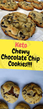Keto Chewy Chocolate Chip Cookies Keto Recipes Easy Keto Chocolate Chips Low Carb Sweets