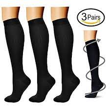 Compression Socks 3 Pairs 15 20 Mmhg Is Best Athletic Https Www Amazon C Womens Compression Socks Sports Compression Socks Knee High Compression Socks