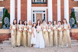 West Manor Estate Wedding Forest Va Heather Ethan Estate Wedding Gold Bridesmaid Dresses Dream Wedding Venues