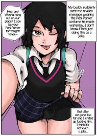 My buddy suddenly sent me a video message wearing Hie Peni Parker costume  he made yesterday. I dont know if hes just doing this as a joke.  Jiji  Chan :: artist ::