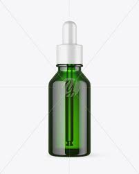 Green Glass Dropper Bottle Mockup In Bottle Mockups On Yellow Images Object Mockups