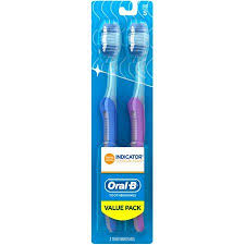 Oral B Indicator Contour Clean Toothbrushes Soft 2 Count Walmart Com Oral B Brushing Teeth Soft Toothbrush