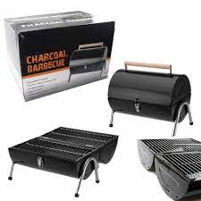 Bbq Barbecue Charcoal Grill Kettle Portable Small Foldable Barrel Camping Garden Ahsap Isciligi