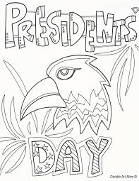 Patrick's day, thanksgiving, presidents' day, hanukkah, new year's eve and more. Presidents Day Coloring Pages Doodle Art Alley