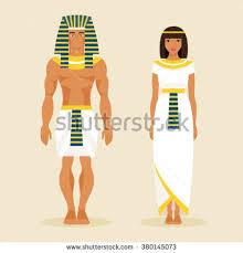 Ancient Egyptian Man And Woman In Traditional Costumes Ancient Egyptian Clothing Egyptian Clothing Ancient Egyptian Costume