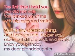 Celebrate this day with your family and . Birthday Poems For Granddaughter