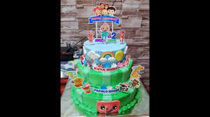 Coco melon themed cake for ethaniel. Cocomelon Themed Cake Cocomelon Cake Using Boiled Icing Ann Bakes Youtube