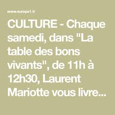 Culture Chaque Samedi Dans La Table Des Bons Vivants De 11h A 12h30 Laurent Mariotte Vous Livre Ses Meilleures Laurent Mariotte Laurent Sauce Bearnaise
