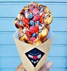 Nosteagia Bubble Waffles Bubble Waffle Waffle Shop Waffle Recipes