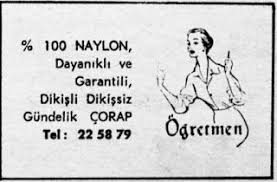 Ogretmen Corap 1964 Nostaljik Eski Reklamlar Corap Ogretmenler Fotograf
